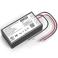 Vista 1 de Controlador LED regulable de 12 V, transformador LED Triac ELV/MLV de 60 W compatible con interruptores Lutron y Leviton, fuente de alimentación LED
