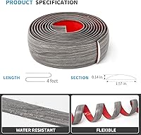 Vista 4 de Art3d Tira de Transición de Piso de Vinilo Autoadhesiva, Tira de Piso Laminado Tira Divisora Plana de Piso para Unir Espacios del Piso, Umbral
