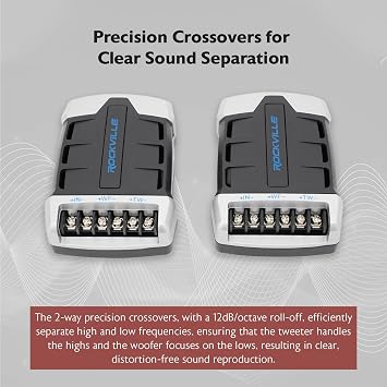 Rockville RV69.2C 6x9 Component Car Speakers, 1000W, 4 Ohm, Rich Bass, CEA Rated, Polypropylene Woofer, Butyl Rubber Surround, Perfect for Car Audio | 1000W Peak / 220W RMS, Polypropylene Cone, PEI Dome Tweeters, 2-Way Crossovers, OFC Voice Coils, Grilles, 30Hz-22kHz