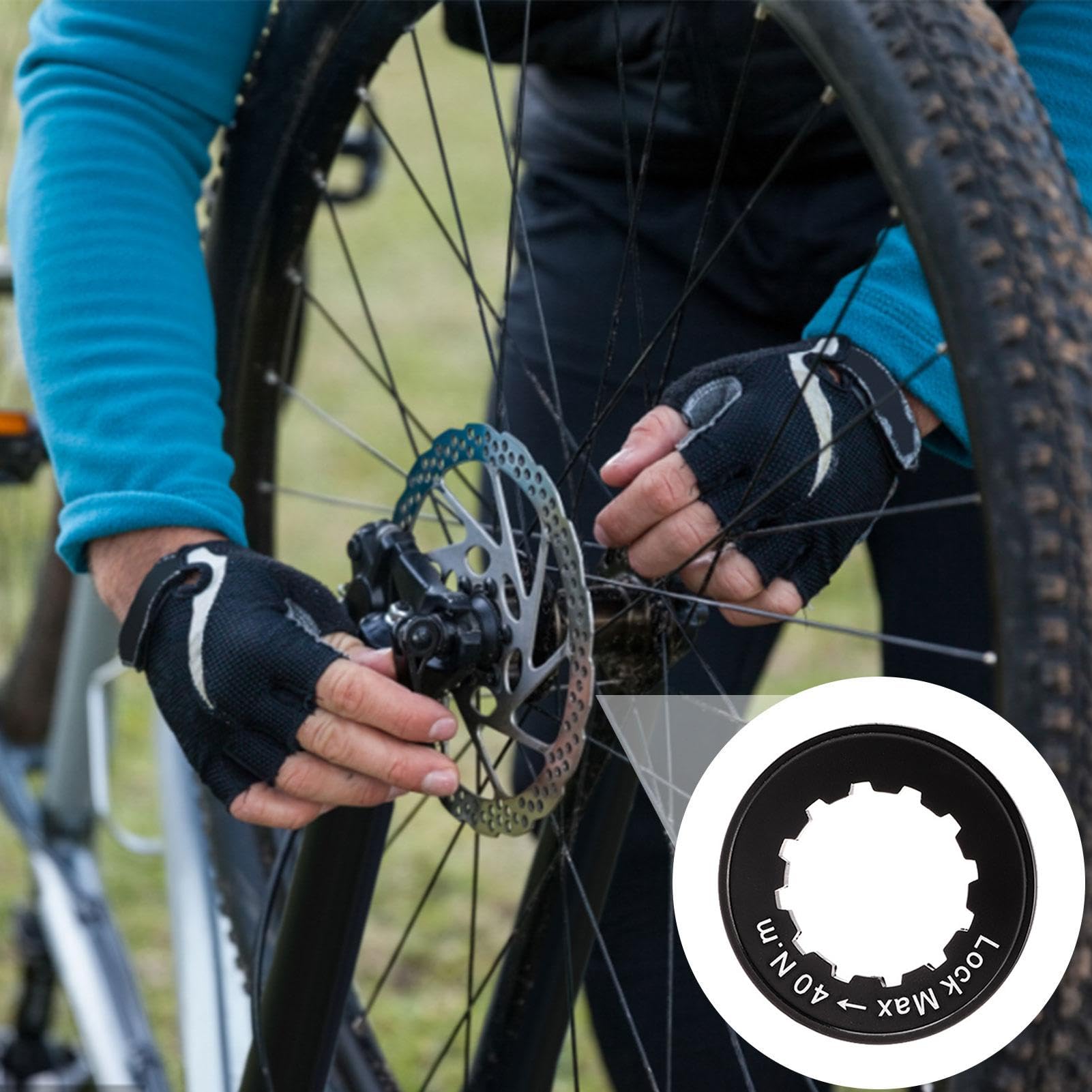 Ghiera Di Bloccaggio Rotore Centerlock Per Bici, Copertura Ghiera Centerlock Per Bici Mozzo Freno A Disco Anello Di Bloccaggio Rotore Disco 9 12 15mm 96738591