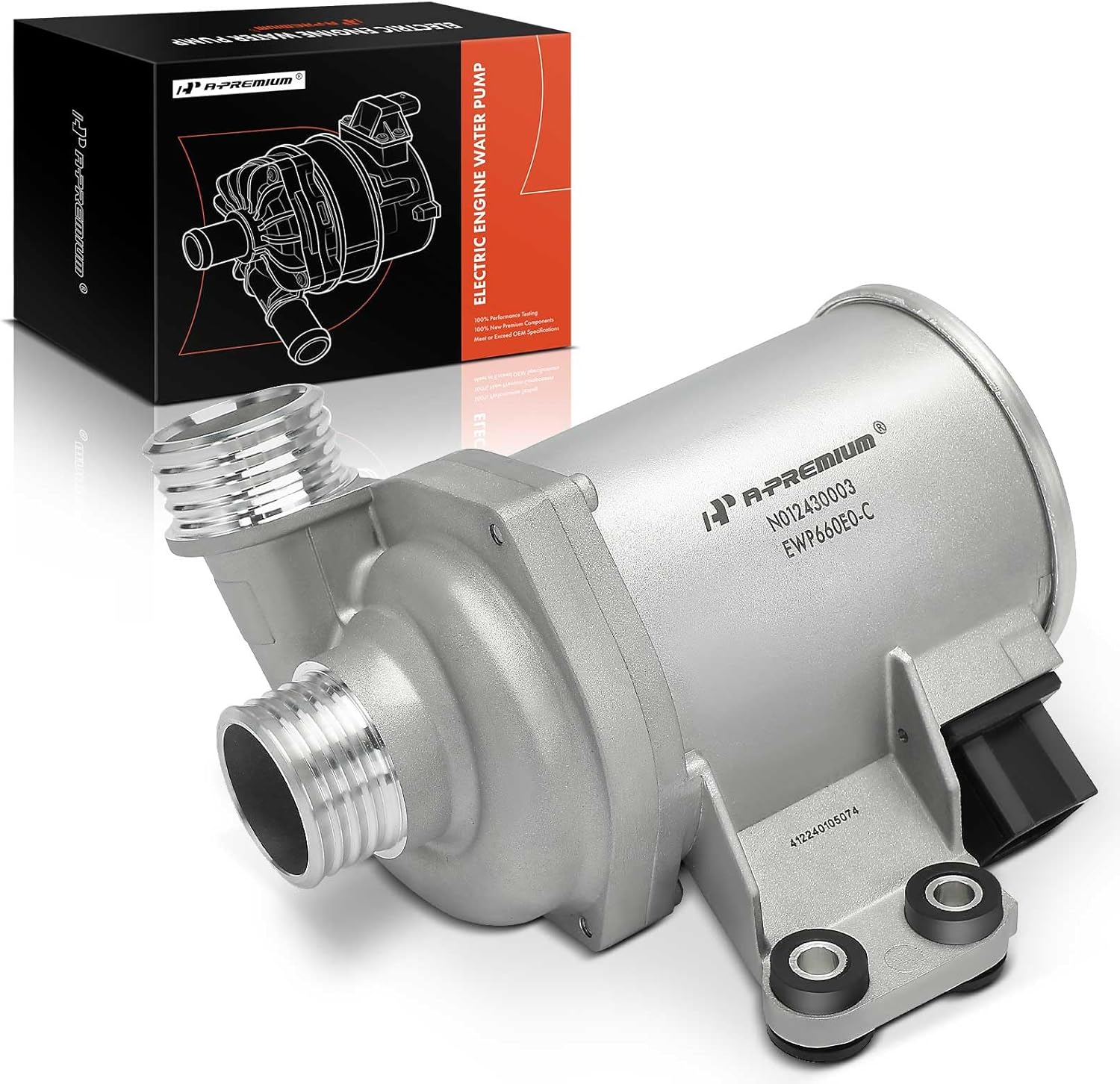 A-Premium Electric Engine Water Pump Compatible with BMW 328i GT xDrive, 335i, 335i GT xDrive, 335i xDrive, X5, 435i, 435i Gran Coupe, 435i xDrive, 435i xDrive Gran Coupe, X6, 640i, 640i Gran Coupe