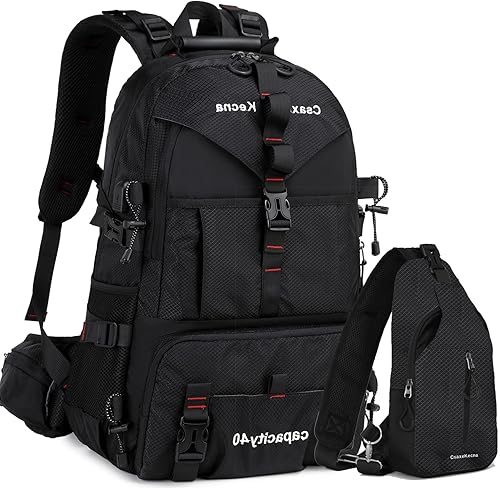 MINGMOU - Mochila de viaje de 40 L impermeable y ligera para senderismo para hombres y mujeres