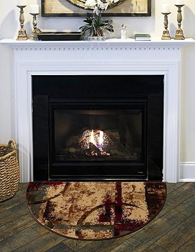 Unique Loom Barista Collection - Alfombra de área - Catuai (3 pies x 6 pies, hogar, multimarrón)