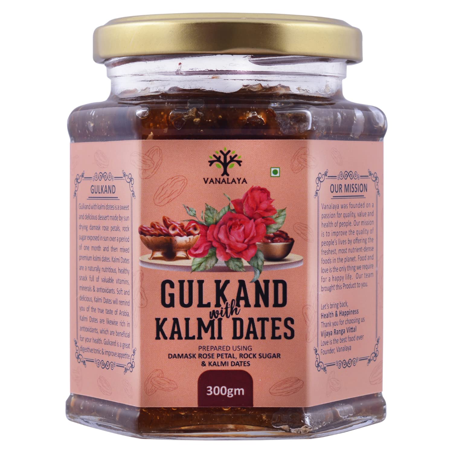 Vanalaya Organic & Natural Gulkand with Kalmi Dates Prepared Using Sun Cooked Damask Rose Along with Kalmi Dates 300gm (B09RK7TB9D) Amazon Price History, Amazon Price Tracker