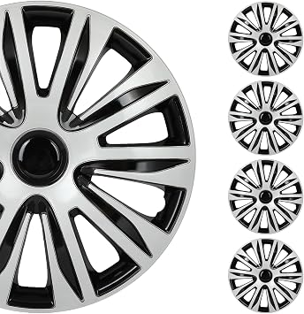 SCITOO Premium 16 Inch Hubcaps Set of 4 Wheel Rim Cover OEM Style Easy Snap On Car Truck SUV Hub Cap Replacement for Dodgefor Honda,for Mazda,for Kia,for Ford,for Mitsubishi,for Hyundai,etc.