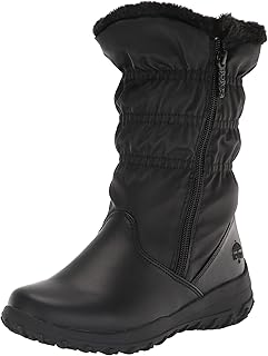 totes Women's Snow Boots with Zipper Madina Winter Built for Comfort, Available in Medium and Wide Width and Calf