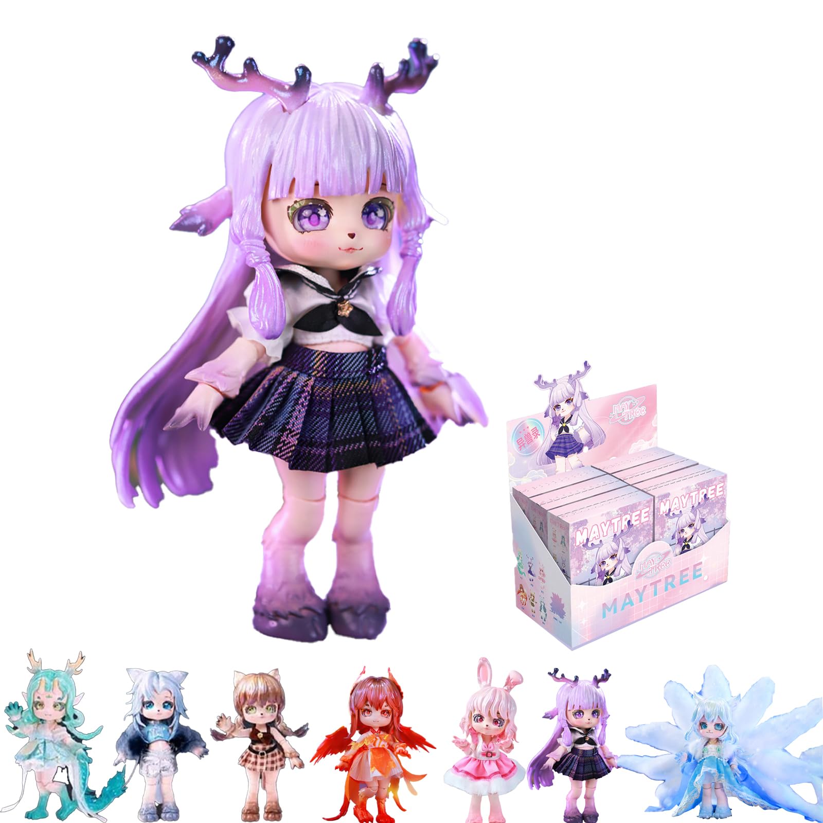 Amazon.com: GNATAPIAY BJD Dolls Blind Box,Kawaii BJD Dolls Exotic