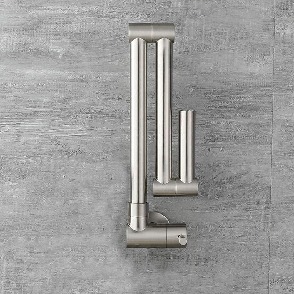 Rubinetti for riempitivo for pentole da cucina Montaggio a parete Rubinetto universale for acqua fredda Multifunzione Prolunga con maniglia singola Spazzolato - Modalità