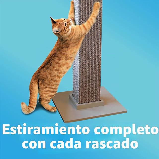 Foto 4 de 8 de SmartCat Poste rascador definitivo, Gris, Grande (32 Pulgadas)