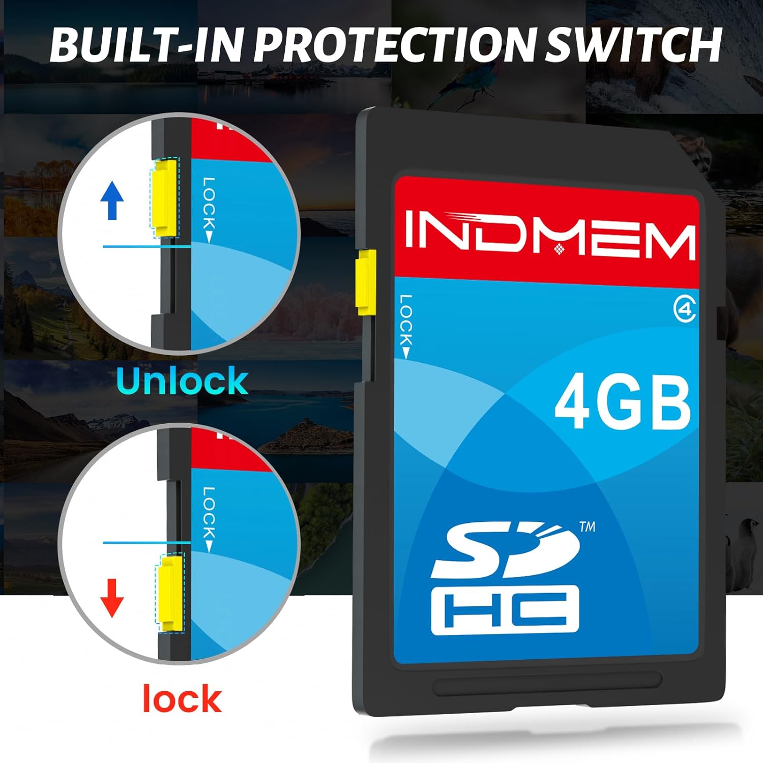 SD Card 4GB 3 Pack, Class 4 Flash SDHC Memory Cards MLC Stanard Secure Digital Cards Camera Cards