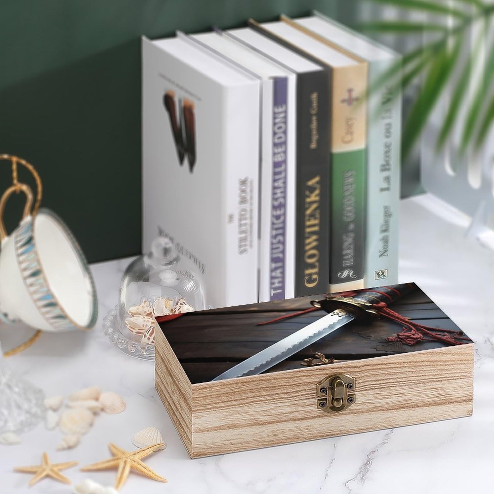 Amazon.com: QWJKM Japan Samurai Sword Wooden Storage Box