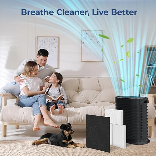 Miniatura 7 de Kit de filtro de repuesto HPA300 compatible con purificadores de aire Honeywell HPA300, filtro 3HEPA R y 4 prefiltro A