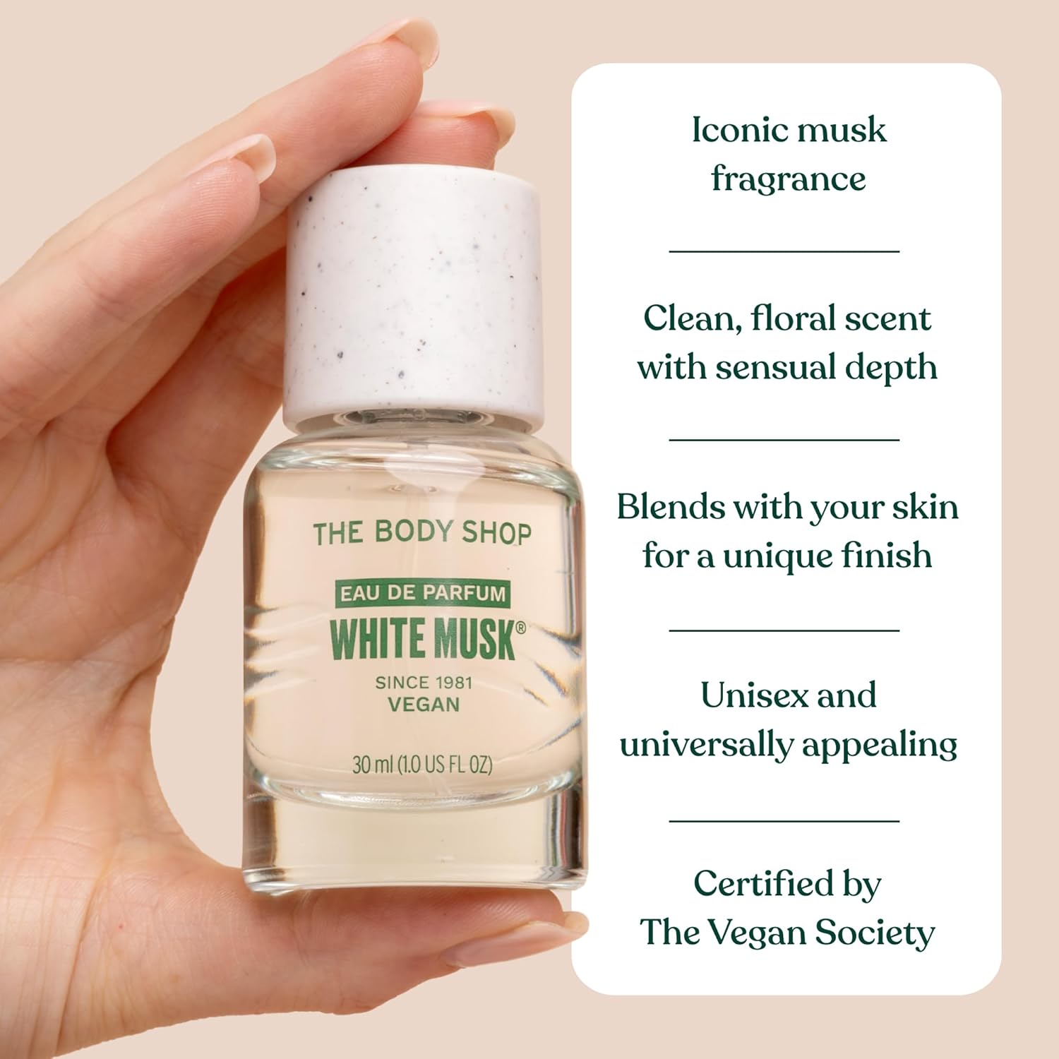 The Body Shop White Musk Eau De Toilette – Fresh, Floral Fragrance – Vegan – 2 oz - Image 5