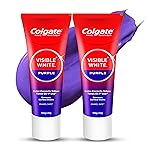 Colgate Visible White Purple Toothpaste for Teeth Whitening, Helps Remove Surface Stains, Whitens Yellow Teeth, Enamel-Safe for Daily Use (Combo Pack, 200g + 40g)