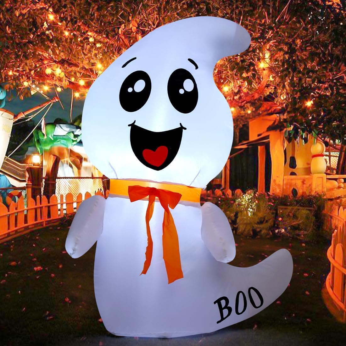 12 Pieds Halloween Fantômes Gonflables Décorations Extérieure avec