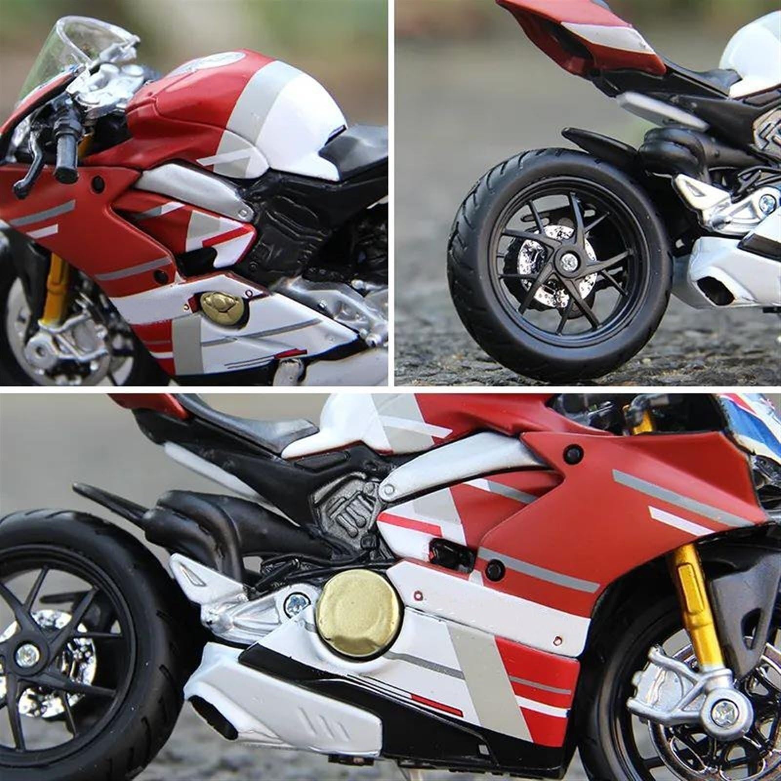 Modello 1/18 Per Ducati Panigale V4 S Per Corse Modello Di Moto Simulazione Pressofuso In Metallo Regalo Giocattolo Per(With retail box)