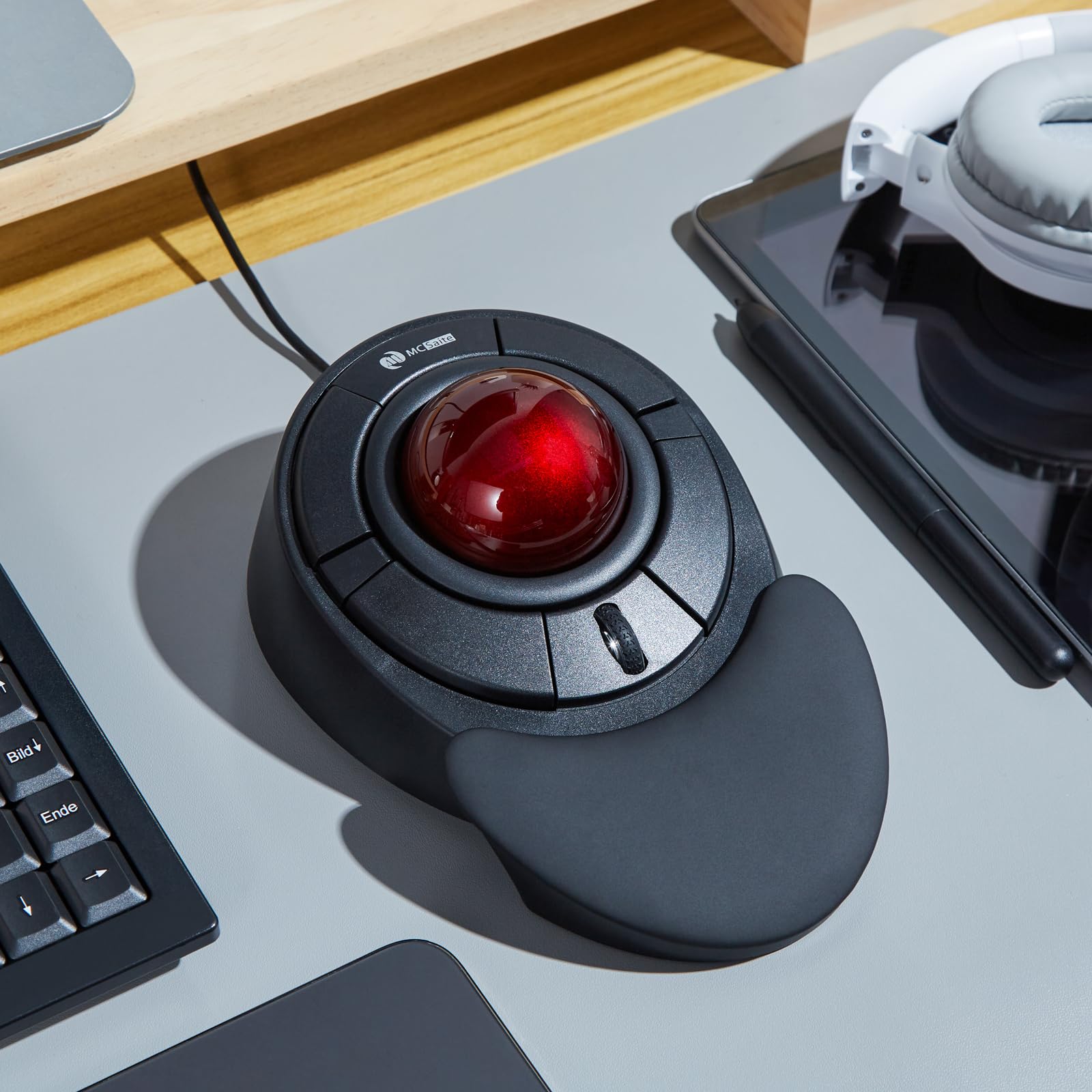 Amazon | MCSaite トラックボール マウス, 光学式 USB, 5機能ボタン