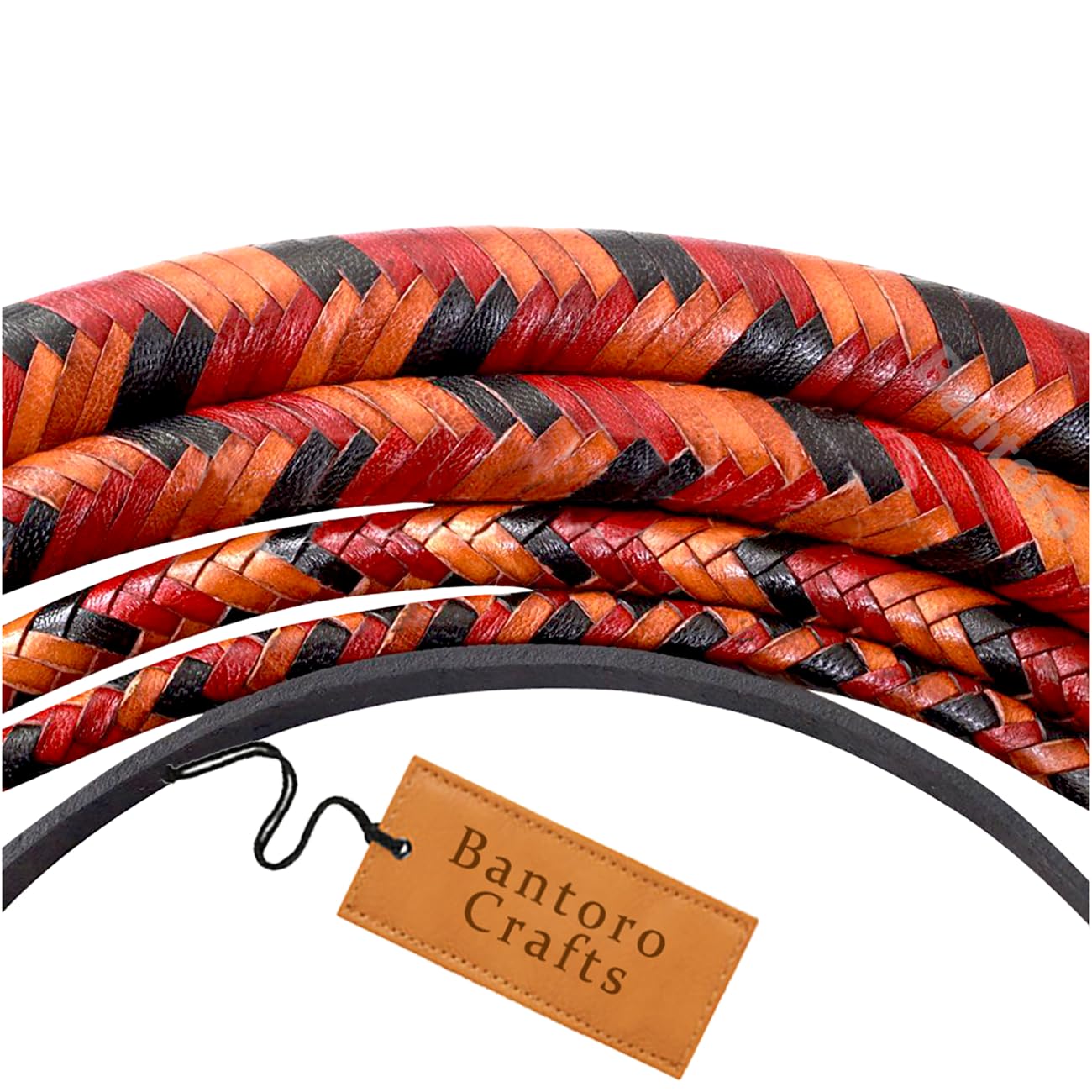 Marrone Nero e Rosso Frusta in Pelle di Canguro Bullwhip16 Trecce Fili Pelle Intrecciata Frusta Che schiocca Forte