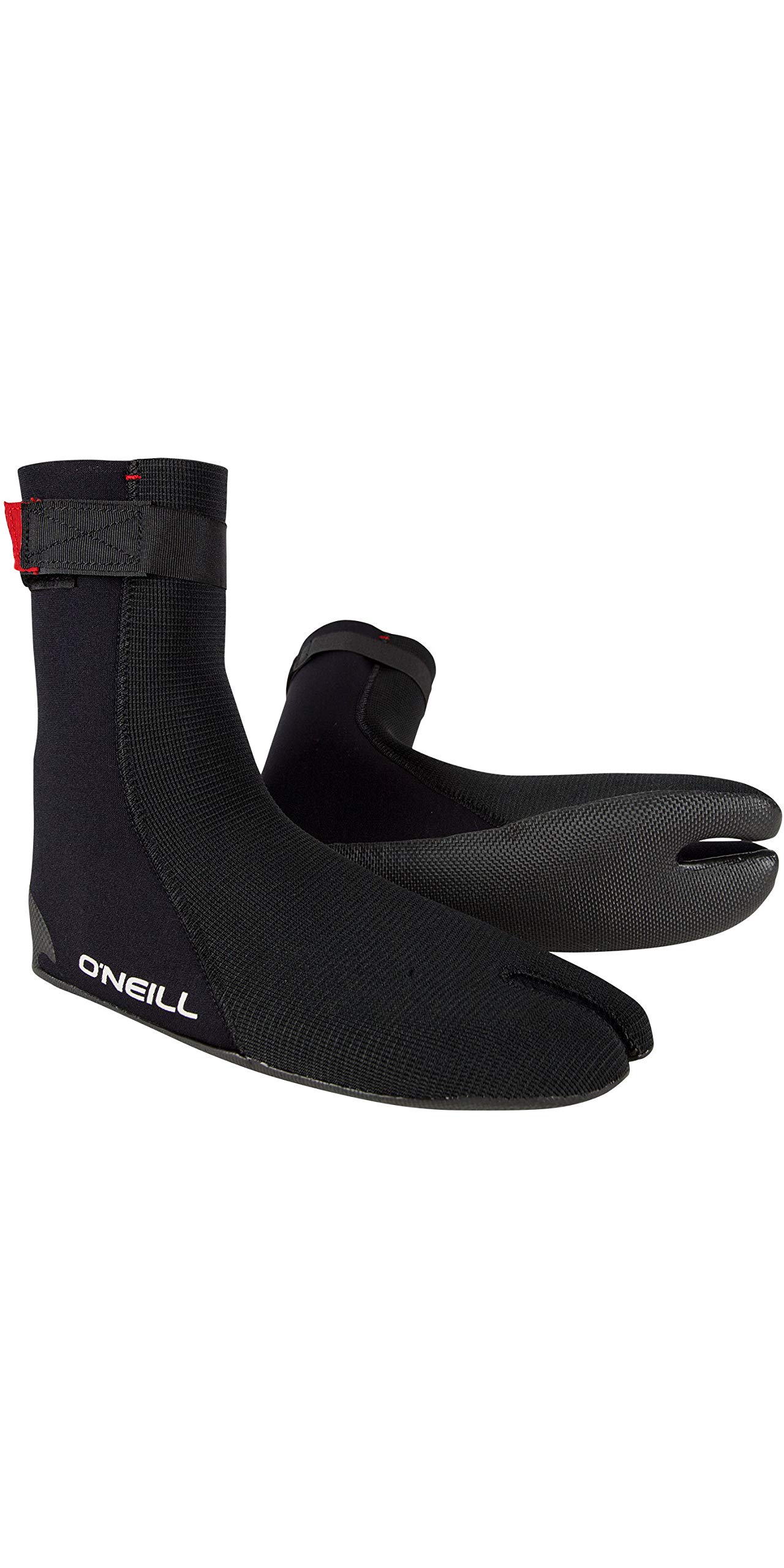 O';Neill Heat Ninja Traje de Neopreno con Punta Dividida de 3 mm Botas Botas Negro - Unisex - Correa de espinilla antirrugas. 3mm