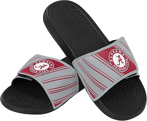 FOCO mens Ncaa College Team Logo Shower Sport Legacy Slide Flip Flop Sandals