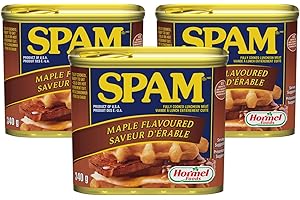 Pure Maple Goodness: Spam Maple Flavored, 340g/12 oz (Pack of 3), Shipped from Canada