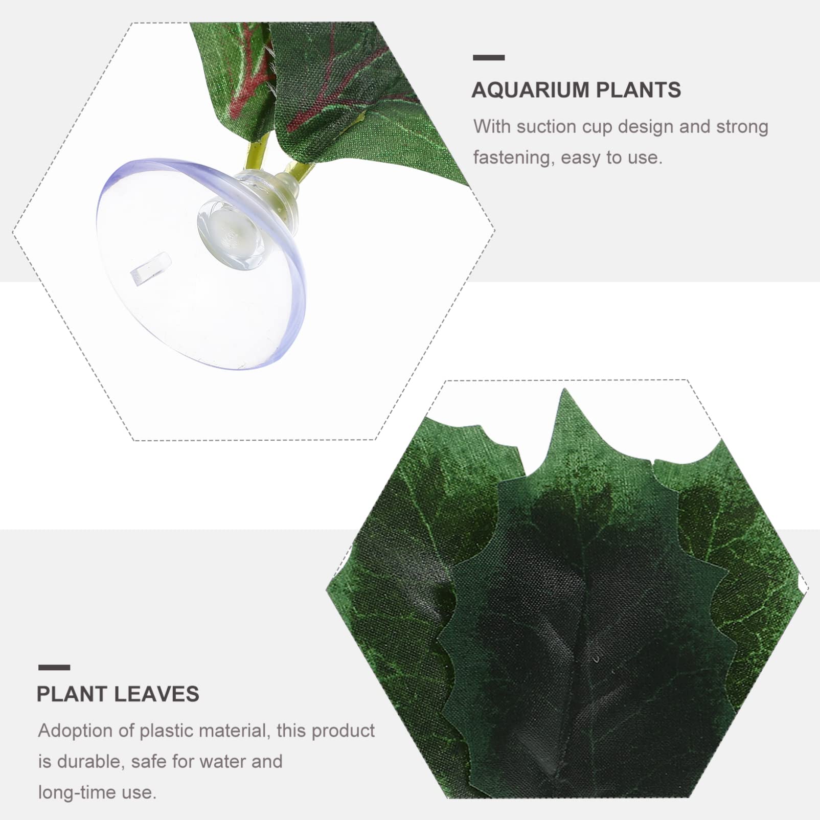 YARNOW 4 Juegos Hojas Artificiales De Plantas Ornamento del Acuario Plantas Artificiales Artificial Plants Decoración Pecera Hojas De Plantas De Plastico Decoración De Peces 4 Uds * 4