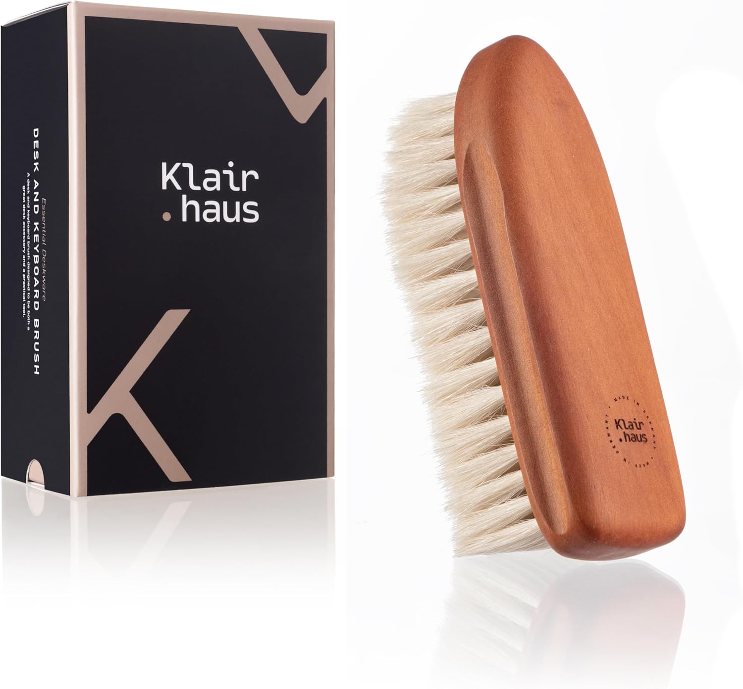 Cepillo Limpiador de Teclado y Escritorio con Cerdas de Pelo de Cabra