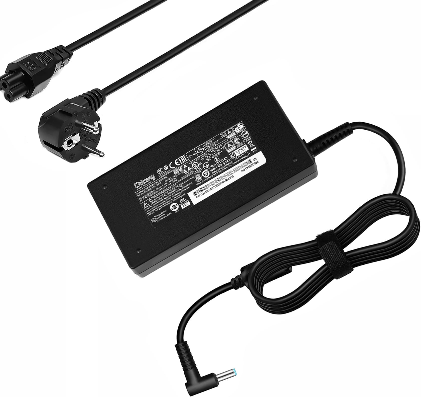 FLGAN 120W 6,15A Ladegerät Netzkabel 710415-001 L41856-001 für HP USB-C
