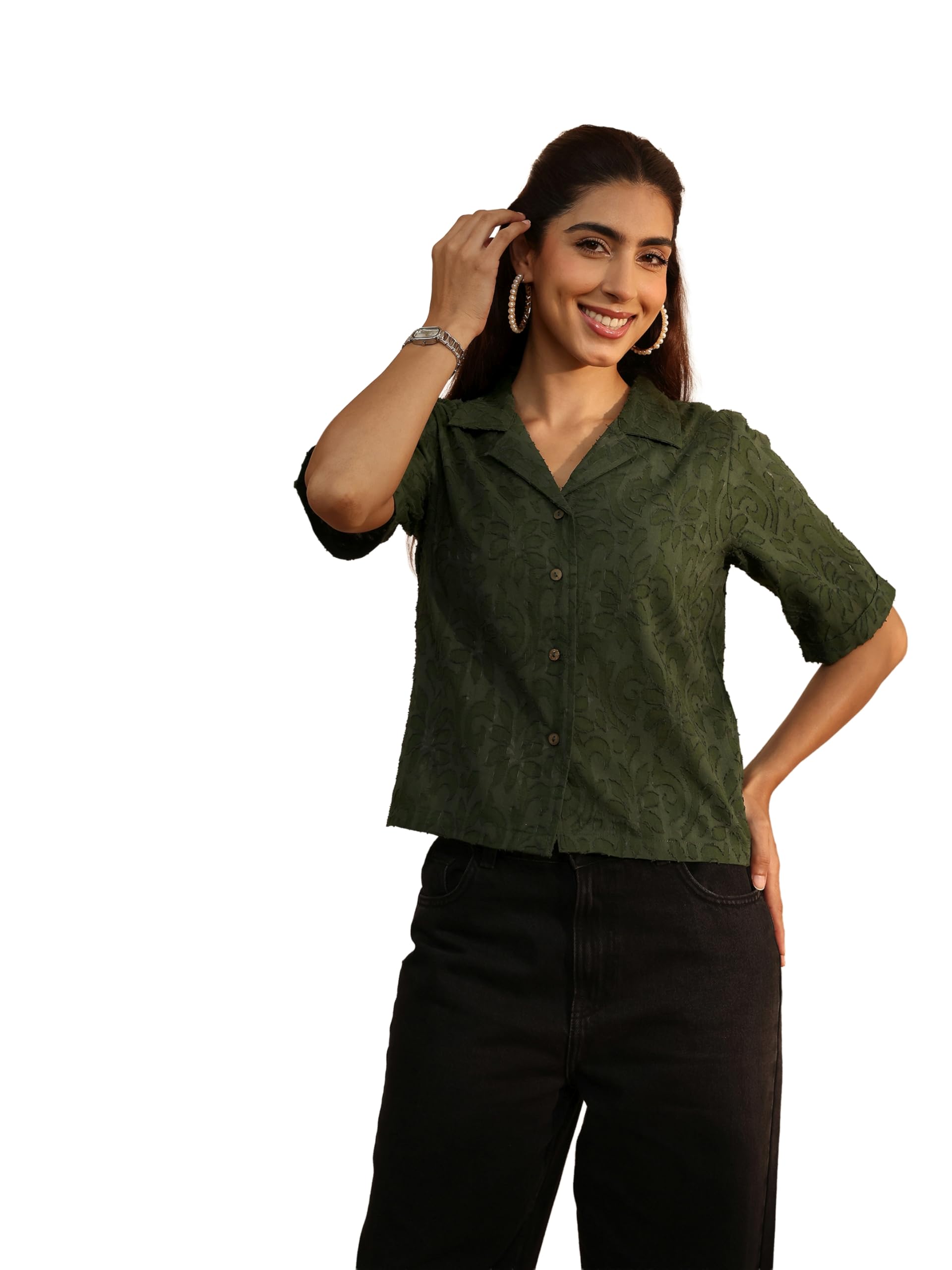 Self Design Cotton Straight Shirts Suit-image-11