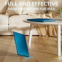 Vista 7 de Akkerds Funda compatible con iPad de 10.2 pulgadas 2021/2020/2019, para iPad de 9ª/8ª/7ª generación con soporte para lápices, protección con parte