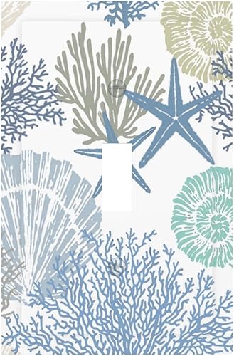 Miniatura 54 de Cubierta de Pared de Interruptor y Toma de Corriente de 1 Gang de Patrón Texturizado de Mármol Turquesa Oscuro Azul Gris Moderno Abstracto de Lujo