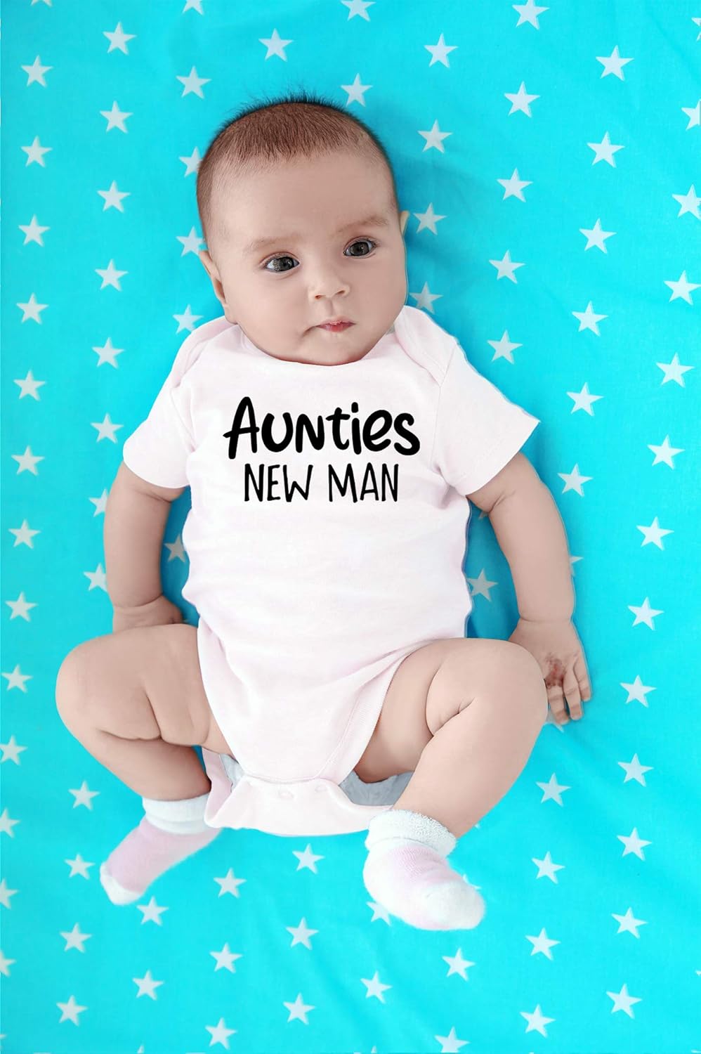 CBTwear Aunties New Man - Baby Clothes - Funny Newborn Bodysuit Outfits for Boys - Image 4