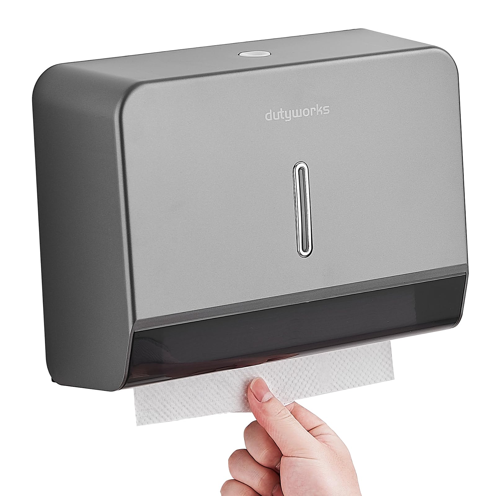 Paper Towel Dispenser Wall Mount, 200-Sheet, Gray