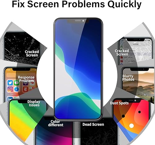 Miniatura 4 de Reemplazo de pantalla para iPhone Xs Max con sensor de proximidad de altavoz de oído 6.5 pulgadas, pantalla LCD, digitalizador táctil 3D, montaje