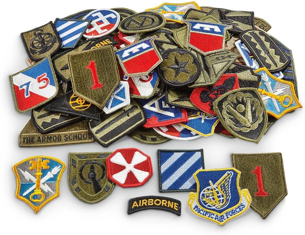 U.S. Military Surplus Patches Grab Bag, 100 Pack, New