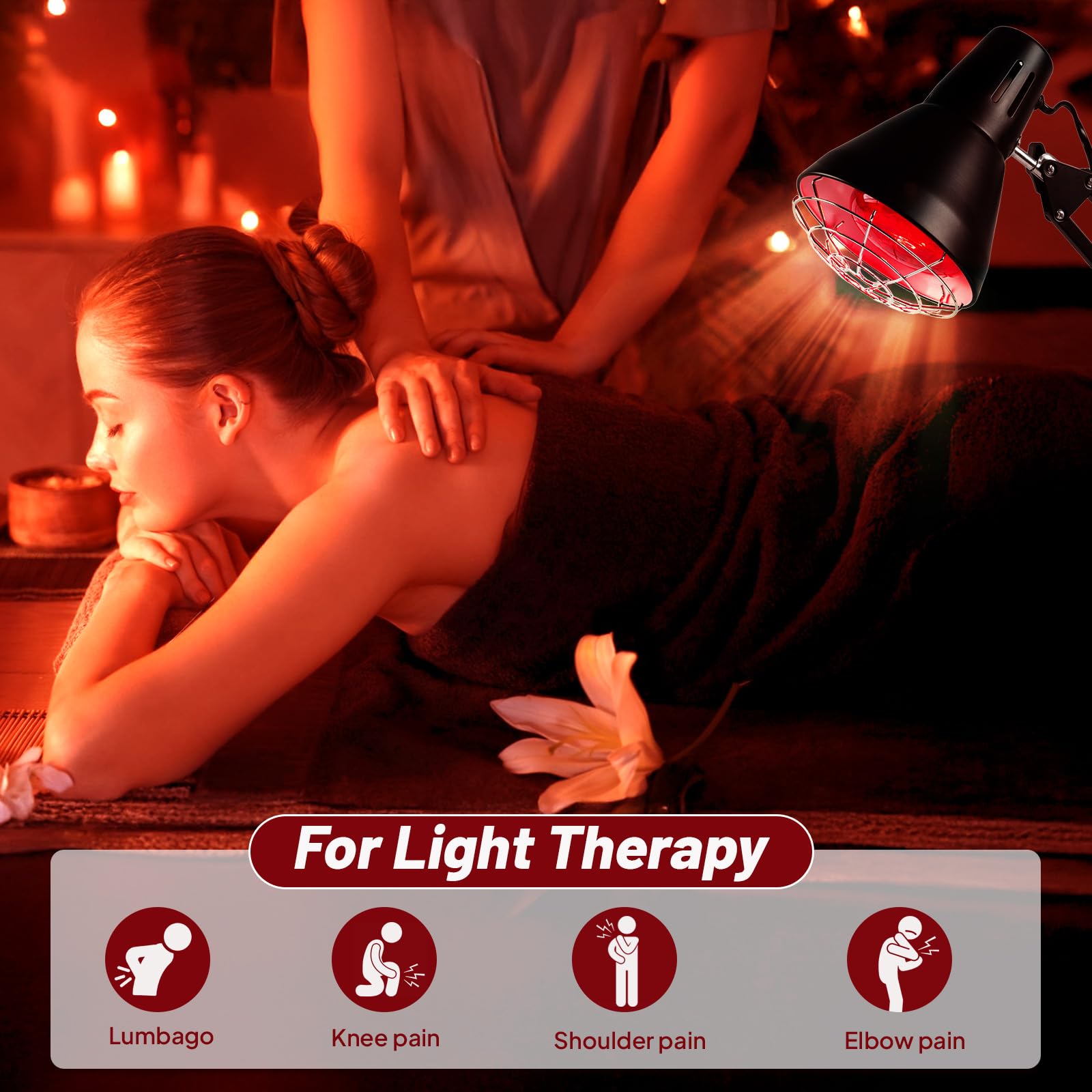 Lampada Riscaldante A Infrarossi 250W E27 - Per Rettili, Animali E Termoterapia, Vetro Temperato - Foto 7