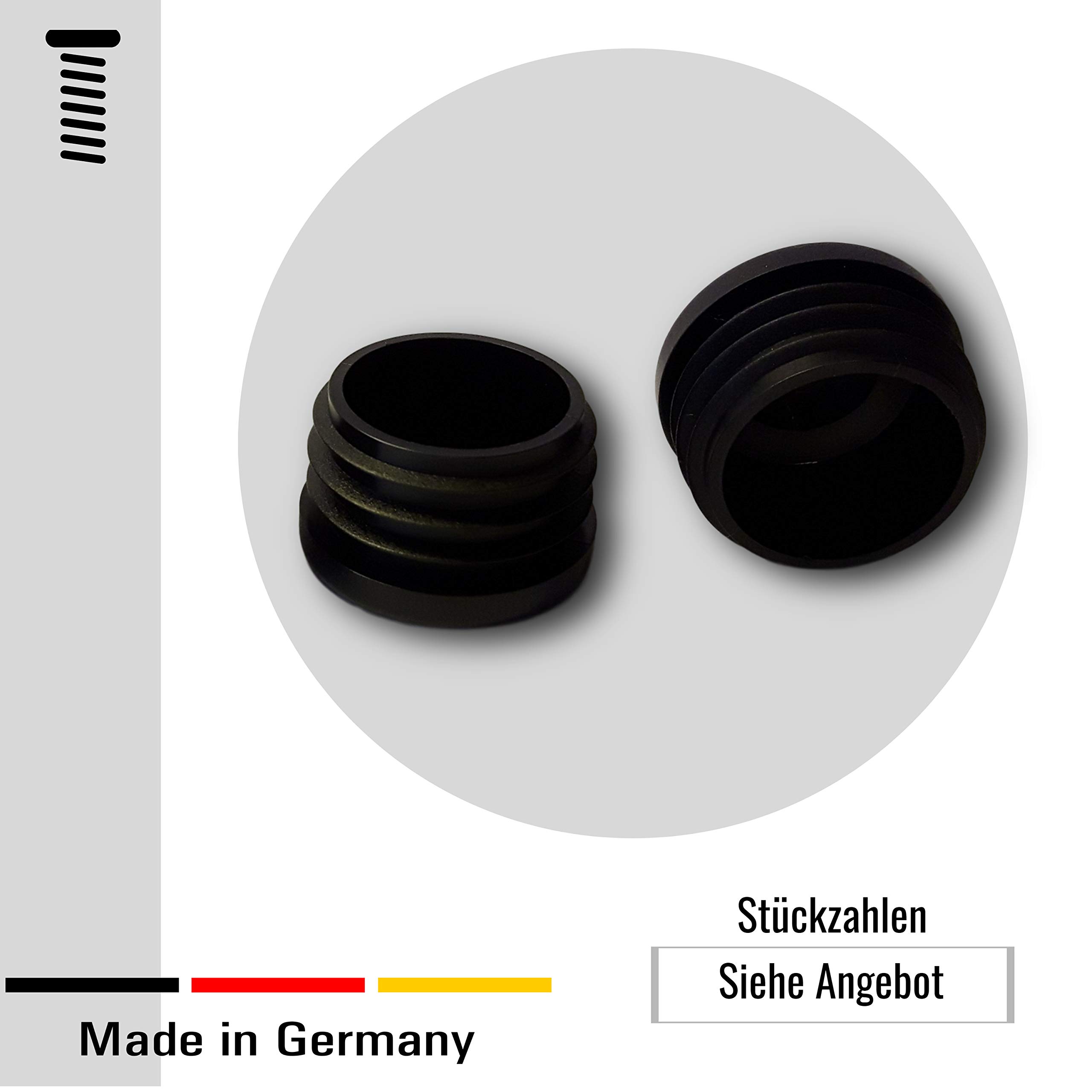 Lot De 8 Patins Glisseurs Ronds Pour Tubes De 35 Mm - Idéal Pour Portes Coulissantes Et Aménagements