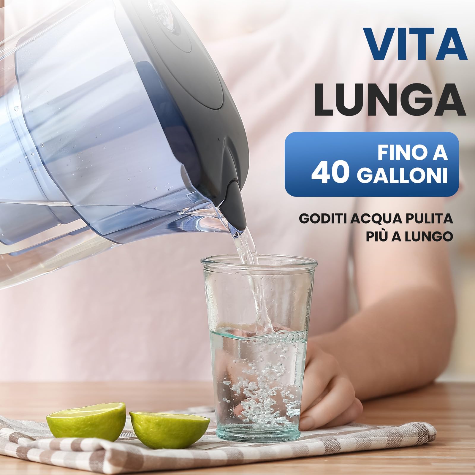 GOLDEN ICEPURE Filtro per bollitore Compatibile Con Brita Maxtra+, Maxtra Plus, Mavea, Anna Duomax, 6 pezzi