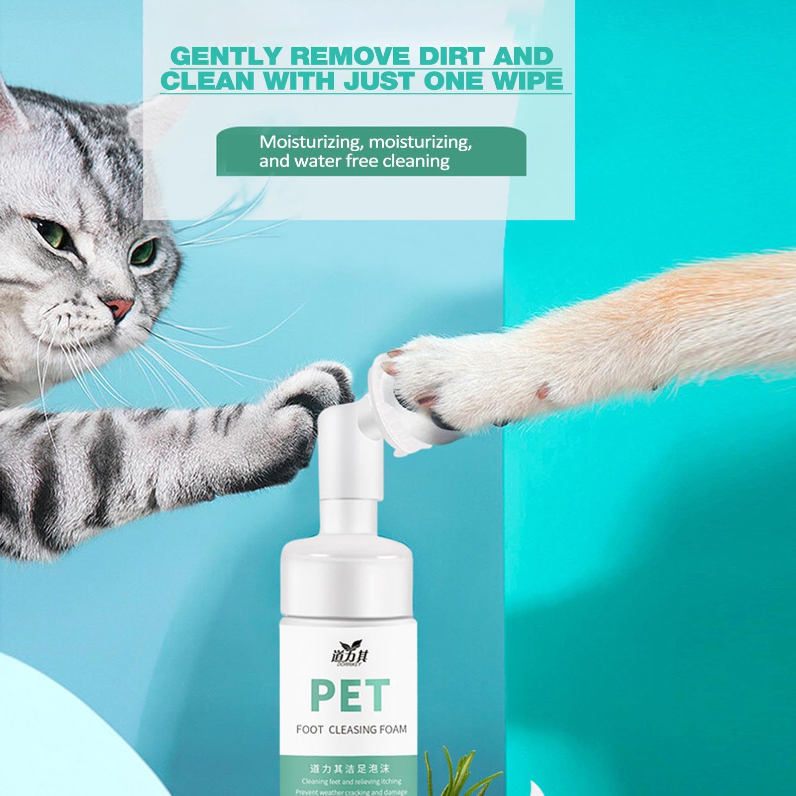 Limpiador de patas para perros | Limpiador de patas para mascotas | 150 ml limpiador de patas con cepillo de silicona | limpiador de patas de perro | Cuidado de baño con cepillo de silicona para