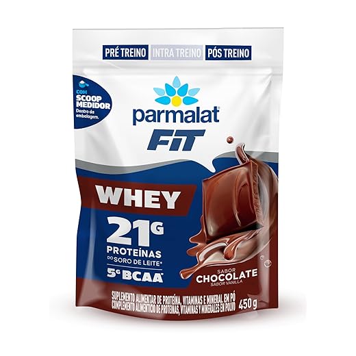 Whey Protein Concentrado Chocolate 450g Parmalat Fit
