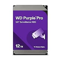 WD Purple Pro 12TB per Smart Video, Hard Disk Interno 3,5” – Tecnologia AI Allframe, 7200RPM, 550TB, anno, Cache da 256 MB