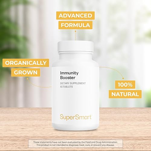 Miniatura 3 de SuperSmart Refuerzo de la inmunidad (fórmula avanzada) – con equinácea, beta-glucano, vitamina C, zinc – Suplemento natural | Sin OMG y sin gluten –