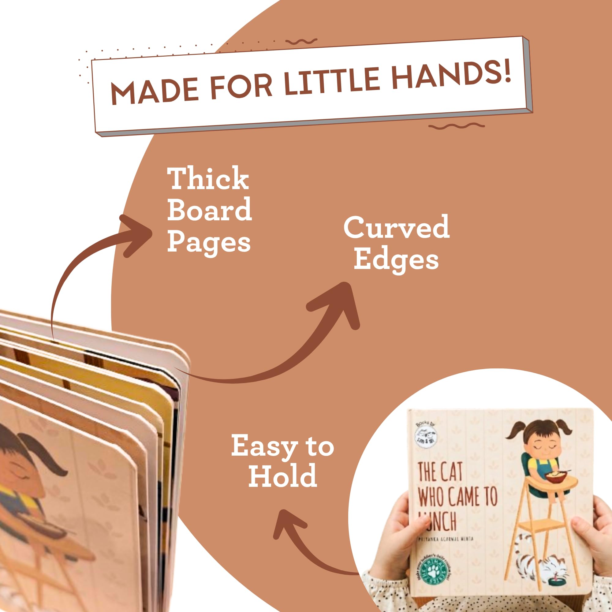 The Cat Who Came to Lunch: Board Book for Kids on Mealtime by SAM & MI | Short Story Book on Toddlers' Daily Routine to Encourage Parent-Child Bonding | Up to 4 Years (The Animal Series) 2