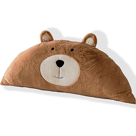 Amazon Co Jp クッション 大 背もたれ 抱き枕 しろくま かわいい 背中クッション ベッド 可愛い モチフワ 三角クッション ぬいぐるみ 抱き枕 読書 プレゼント ギフト ブラウン 150cm おもちゃ