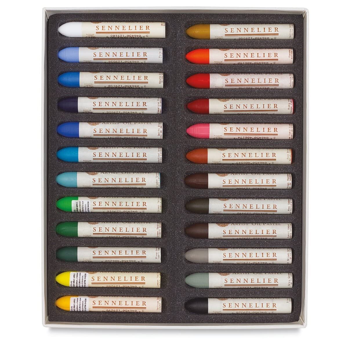 Sennelier Huile pastels – Lot de 24 couleurs assorties