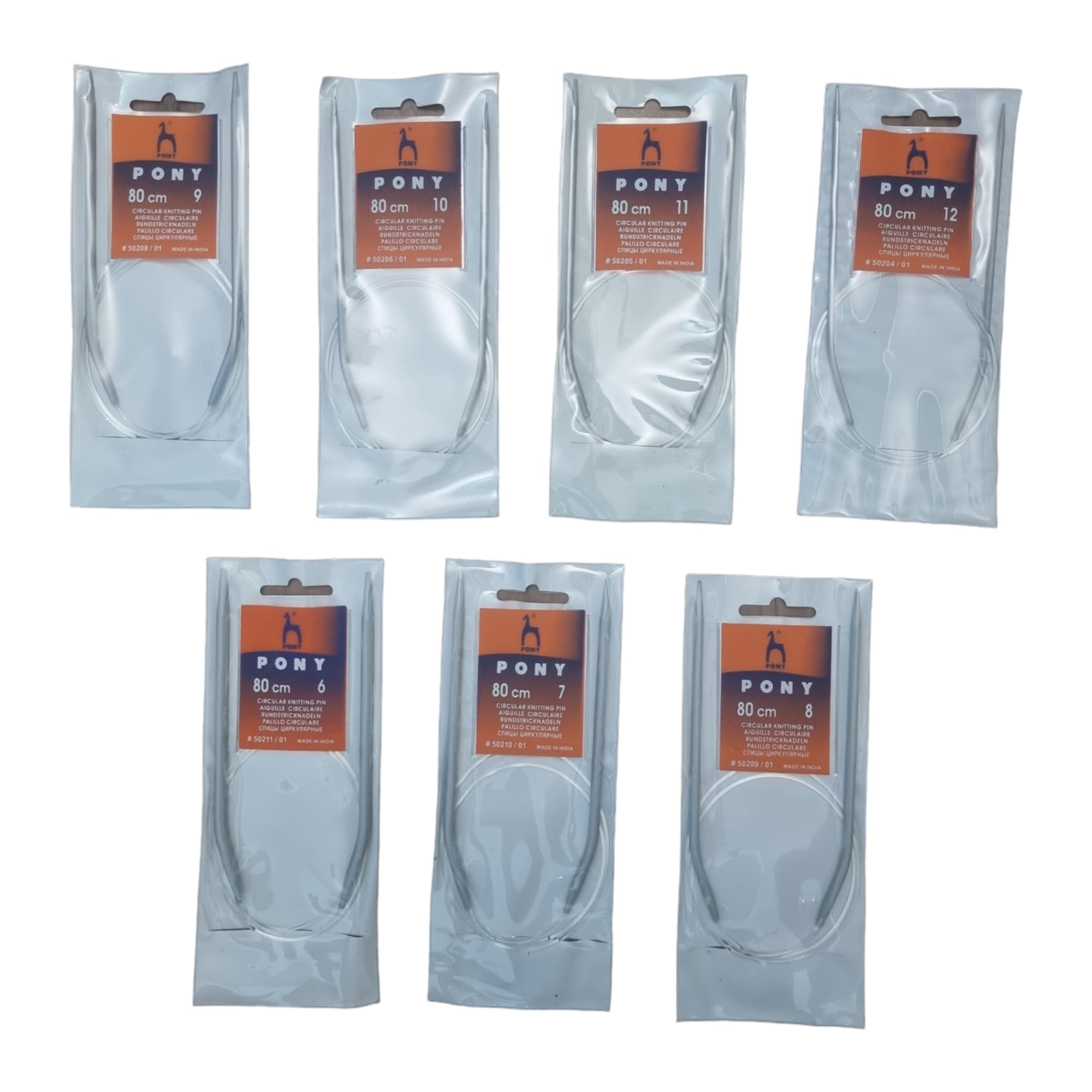 HIMMU'S FASHION HUB Aluminium Circular Knitting Needles Size no. 6, 7, 8, 9, 10, 11 & 12 (Pack of 7) Used for Making Sweater, Socks, caps & Woolen artefacts-image-14