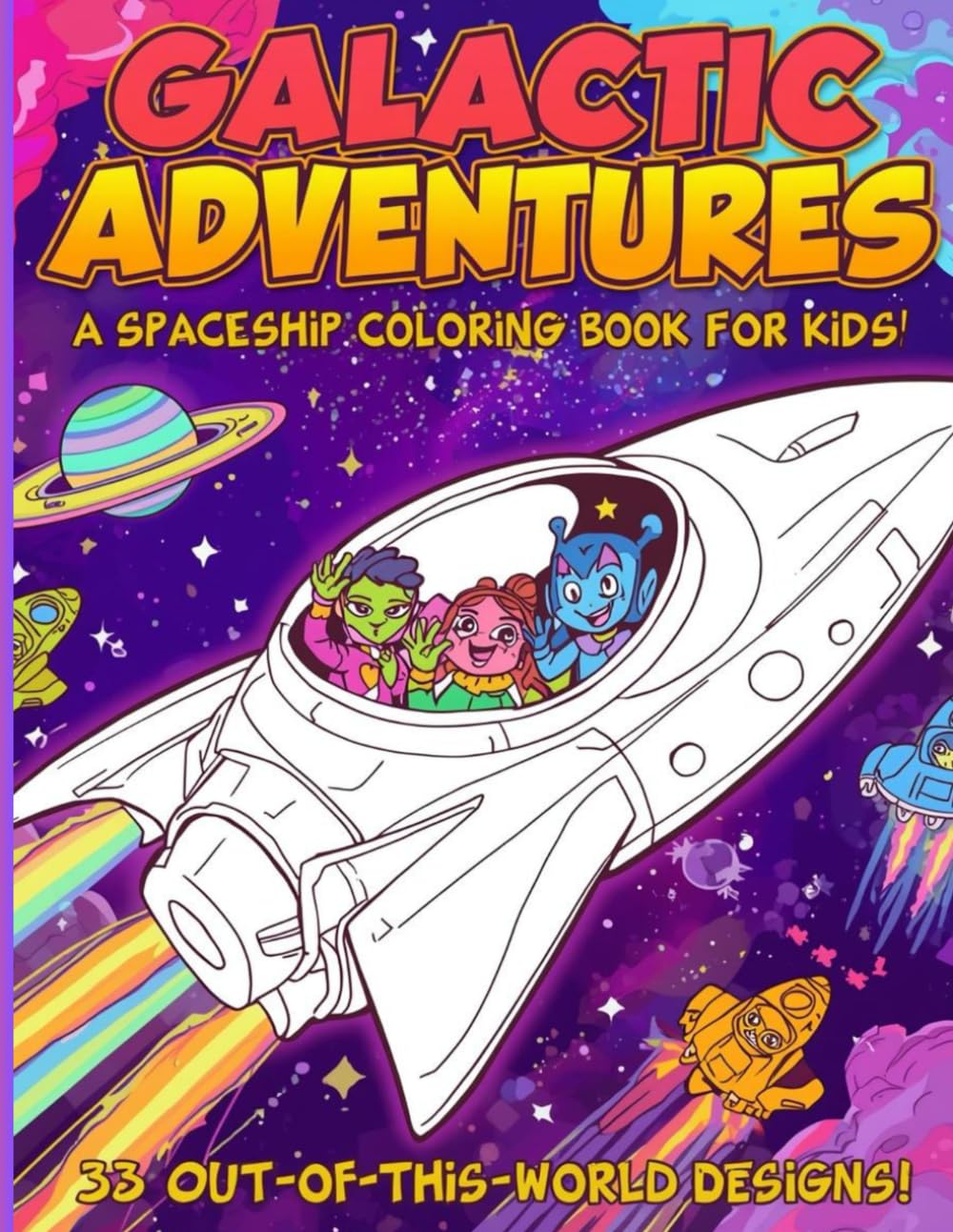Galactic Adventures: Adorable illustrations for your young aspiring astronaut