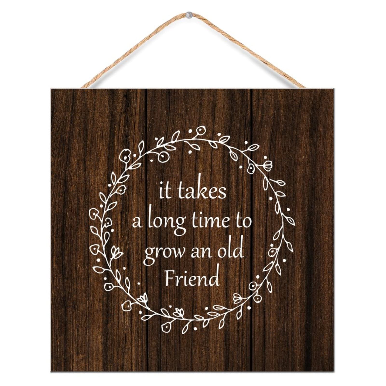 Plaque bois décorative 30 cm cadeau idéal amitié salle à manger