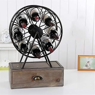 XMING Rack de cristal de vino Hogar Estante de vino Rack de vino Rack Cuelga al revés Vino Gabinete Vino Estante Cubilet Rack Adornos (Tamaño: 4 3X17X56 Cm) (Color : Black, Size : 43x65x19cm)