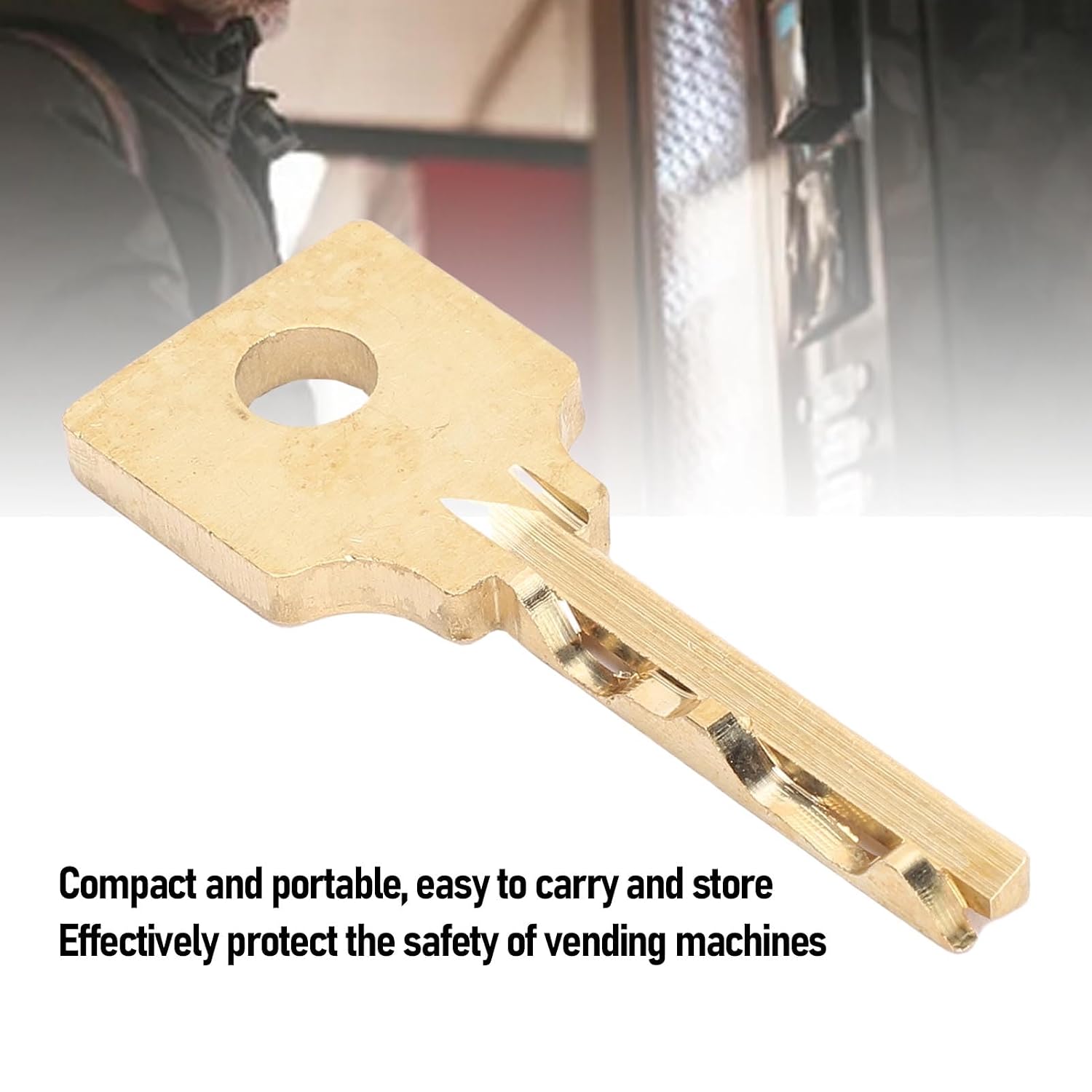 F 50 Key, Aluminum Alloy Accurate Fit Replacement Key for Gumball Vending Machines, with Durable Ergonomic Design